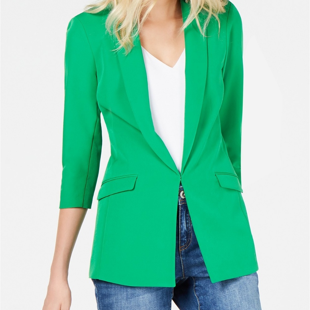 INC Green Blazer 3/4 Sleeve NWT